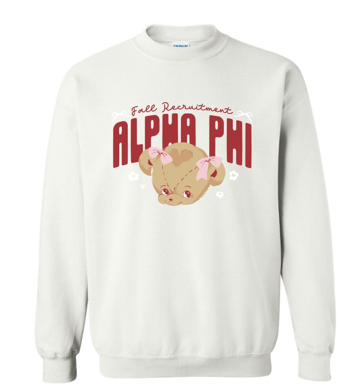 Alpha Pi Teddy Bear Crewneck